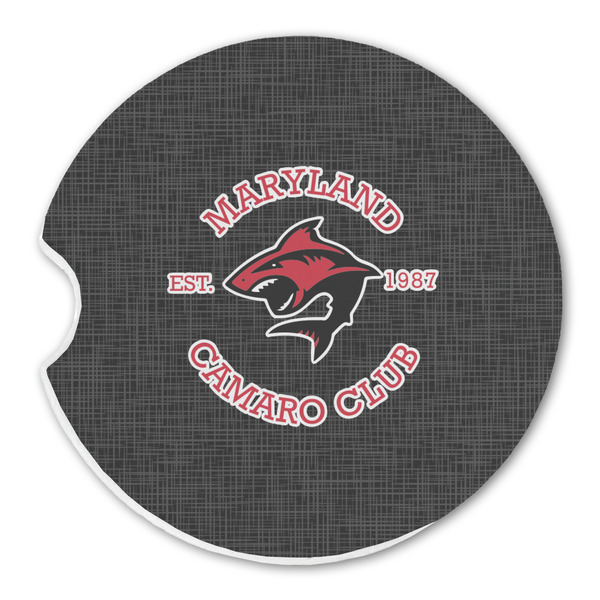 Custom Maryland Camaro Club Logo Sandstone Car Coaster - Single