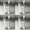 Maryland Camaro Club Logo Set of Four Engraved Beer Glasses - Individual View