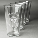 Maryland Camaro Club Logo Pint Glasses - Laser Engraved - Set of 4