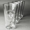 Maryland Camaro Club Logo Set of Four Engraved Pint Glasses - Set View