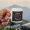 Maryland Camaro Club Logo Single Shot Espresso Cup - Lifestyle in Hand