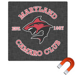 Maryland Camaro Club Logo Square Car Magnet - 6"