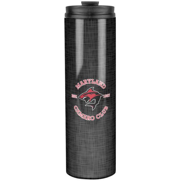 Custom Maryland Camaro Club Logo Stainless Steel Skinny Tumbler - 20 oz