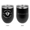 Maryland Camaro Club Logo Stainless Wine Tumblers - Black - Double Sided - Approval