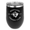 Maryland Camaro Club Logo Stainless Wine Tumblers - Black - Double Sided - Front