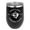 Maryland Camaro Club Logo Stainless Wine Tumblers - Black - Single Sided - Front