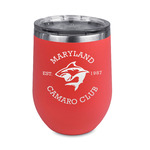 Maryland Camaro Club Logo Stemless Stainless Steel Wine Tumbler - Coral - Double-Sided