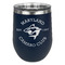 Maryland Camaro Club Logo Stainless Wine Tumblers - Navy - Single Sided - Front