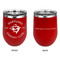 Maryland Camaro Club Logo Stainless Wine Tumblers - Red - Double Sided - Approval