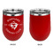 Maryland Camaro Club Logo Stainless Wine Tumblers - Red - Single Sided - Approval