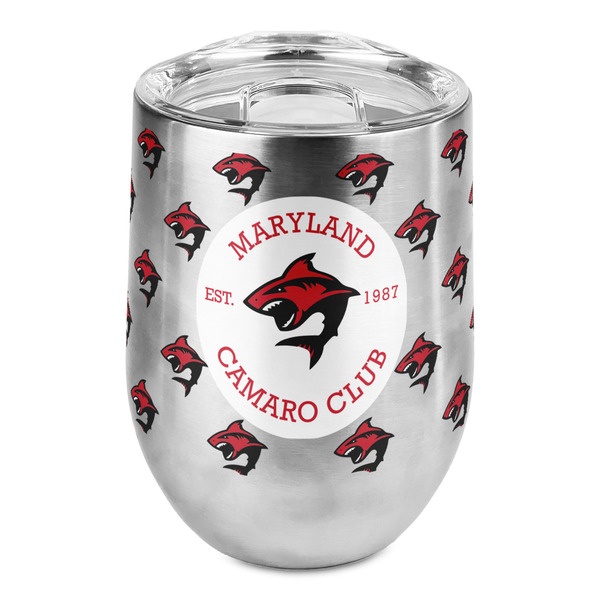 Custom Maryland Camaro Club Logo Stemless Wine Tumbler - Full Print