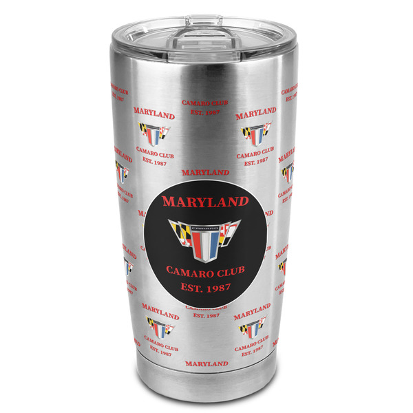 Custom Maryland Camaro Club Logo2 20oz Stainless Steel Double Wall Tumbler - Full Print