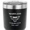 Maryland Camaro Club Logo2 30 oz Stainless Steel Ringneck Tumbler - Black - CLOSE UP