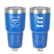 Maryland Camaro Club Logo2 30 oz Stainless Steel Ringneck Tumbler - Blue - Double Sided - Front & Back