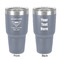 Maryland Camaro Club Logo2 30 oz Stainless Steel Ringneck Tumbler - Grey - Double Sided - Front & Back