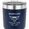 Maryland Camaro Club Logo2 30 oz Stainless Steel Ringneck Tumbler - Navy - CLOSE UP