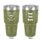 Maryland Camaro Club Logo2 30 oz Stainless Steel Ringneck Tumbler - Olive - Double Sided - Front & Back