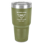 Maryland Camaro Club Logo2 30 oz Stainless Steel Tumbler - Olive - Single-Sided