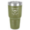 Maryland Camaro Club Logo2 30 oz Stainless Steel Ringneck Tumbler - Olive - Front