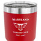 Maryland Camaro Club Logo2 30 oz Stainless Steel Ringneck Tumbler - Red - CLOSE UP