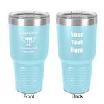 Maryland Camaro Club Logo2 30 oz Stainless Steel Tumbler - Teal - Double-Sided