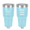 Maryland Camaro Club Logo2 30 oz Stainless Steel Ringneck Tumbler - Teal - Double Sided - Front & Back