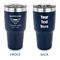 Maryland Camaro Club Logo2 30 oz Stainless Steel Ringneck Tumblers - Navy - Double Sided - APPROVAL