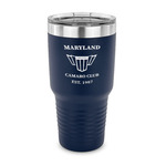 Maryland Camaro Club Logo2 30 oz Stainless Steel Tumbler - Navy - Single-Sided