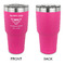 Maryland Camaro Club Logo2 30 oz Stainless Steel Ringneck Tumblers - Pink - Single Sided - APPROVAL