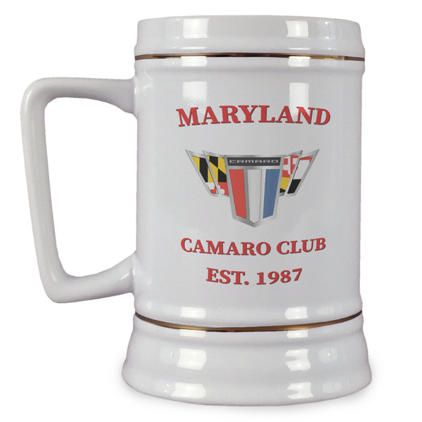 Custom Maryland Camaro Club Logo2 Beer Stein