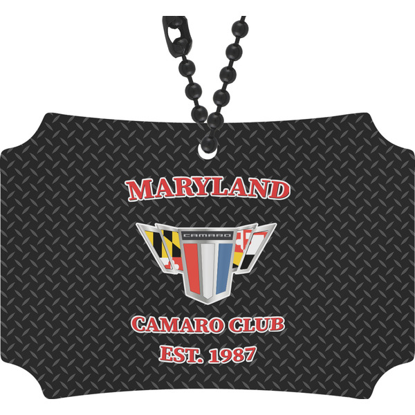 Custom Maryland Camaro Club Logo2 Rear View Mirror Ornament