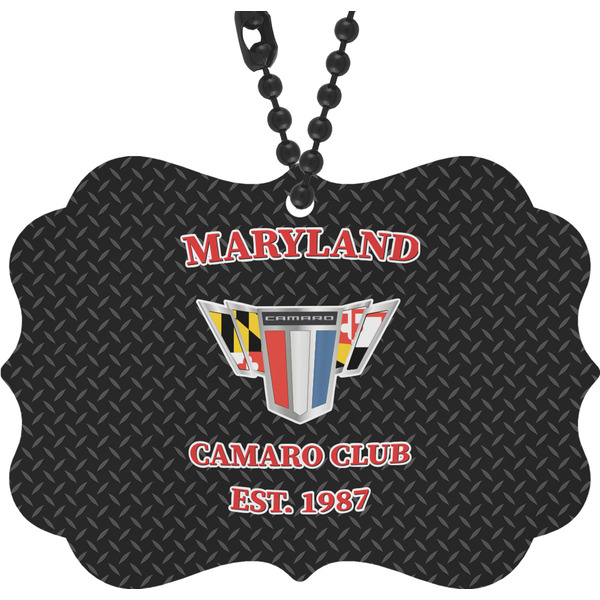 Custom Maryland Camaro Club Logo2 Rear View Mirror Decor