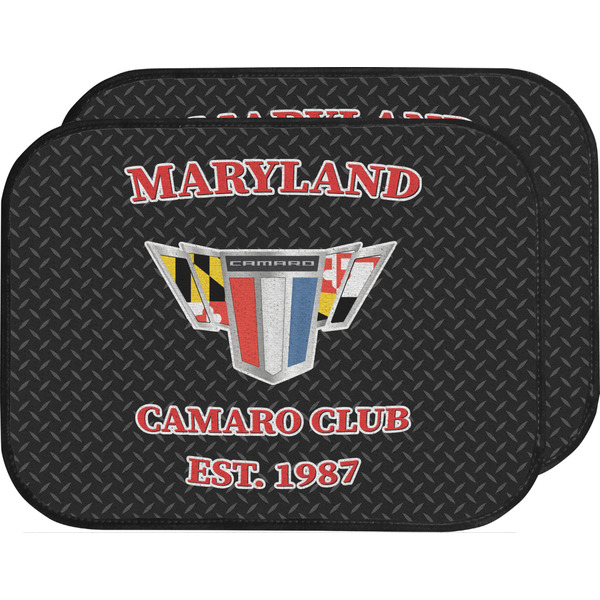 Custom Maryland Camaro Club Logo2 Car Floor Mats - Back Seat