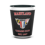 Maryland Camaro Club Logo2 Ceramic Shot Glasses - 1.5 oz - Two Tone - Set of 4