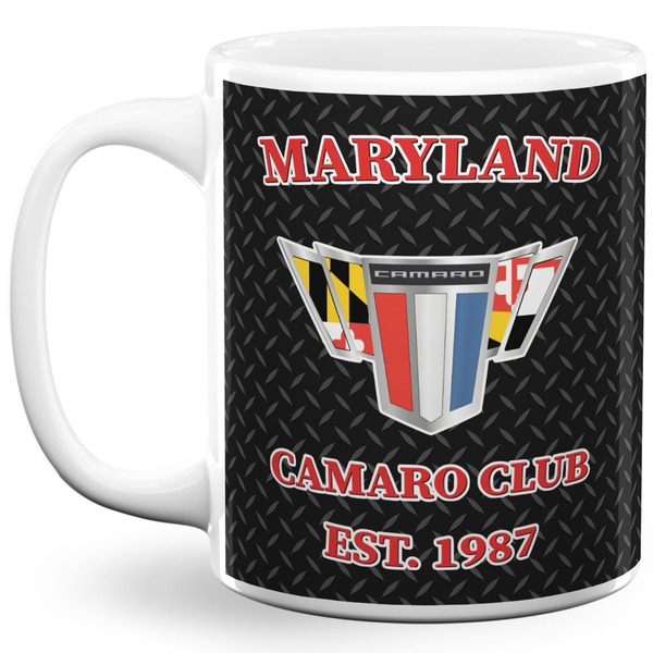 Custom Maryland Camaro Club Logo2 11 oz Coffee Mug - White