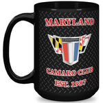 Maryland Camaro Club Logo2 15 oz Coffee Mug - Black