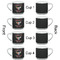 Maryland Camaro Club Logo2 Double Shot Espresso Cup - Set of 4 - Front & Back