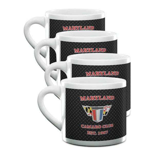 Custom Maryland Camaro Club Logo2 Double Shot Espresso Cups - Set of 4