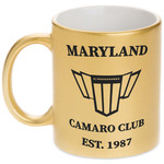 Maryland Camaro Club Logo2 Metallic Gold Mug