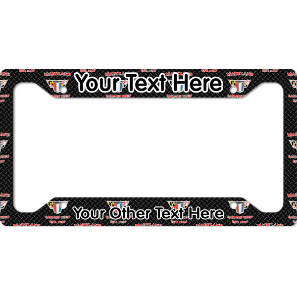 Custom Maryland Camaro Club Logo2 License Plate Frame - Style A