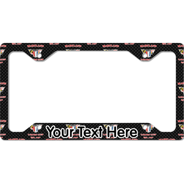 Custom Maryland Camaro Club Logo2 License Plate Frame - Style C