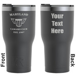 Maryland Camaro Club Logo2 RTIC Tumbler - Black - Laser Engraved - Double-Sided