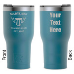 Maryland Camaro Club Logo2 RTIC Tumbler - Dark Teal - Laser Engraved - Double-Sided