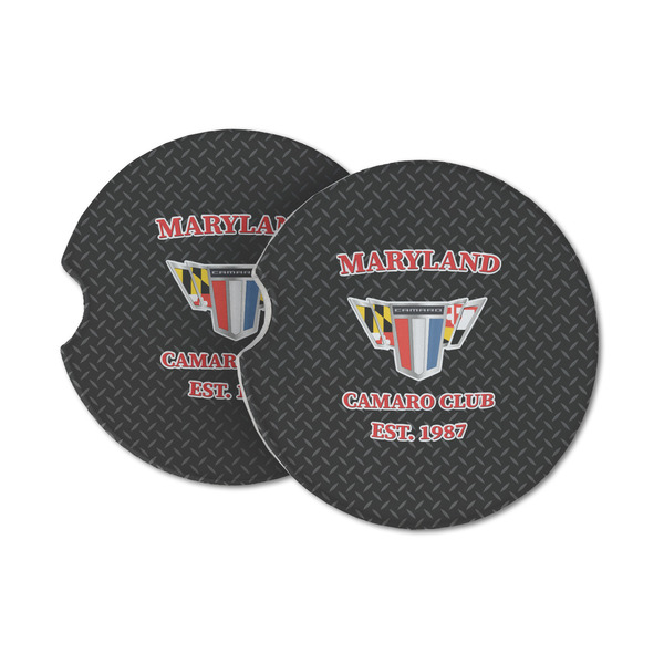 Custom Maryland Camaro Club Logo2 Sandstone Car Coasters