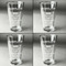 Maryland Camaro Club Logo2 Set of Four Engraved Beer Glasses - Individual View