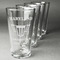 Maryland Camaro Club Logo2 Set of Four Engraved Pint Glasses - Set View