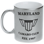 Maryland Camaro Club Logo2 Metallic Silver Mug