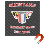 Maryland Camaro Club Logo2 Square Car Magnet - 6"