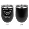 Maryland Camaro Club Logo2 Stainless Wine Tumblers - Black - Single Sided - Approval