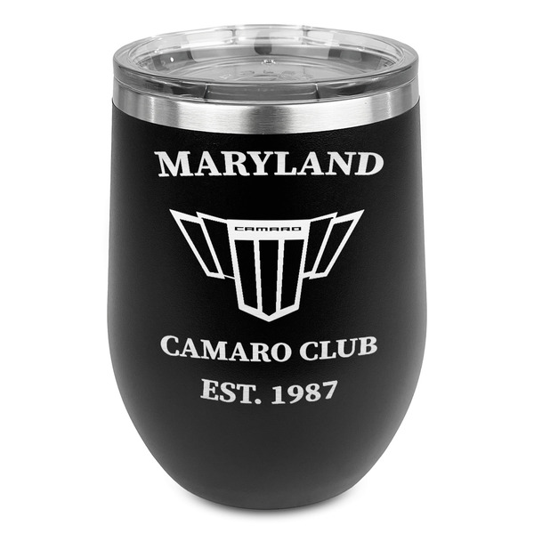 Custom Maryland Camaro Club Logo2 Stemless Stainless Steel Wine Tumbler